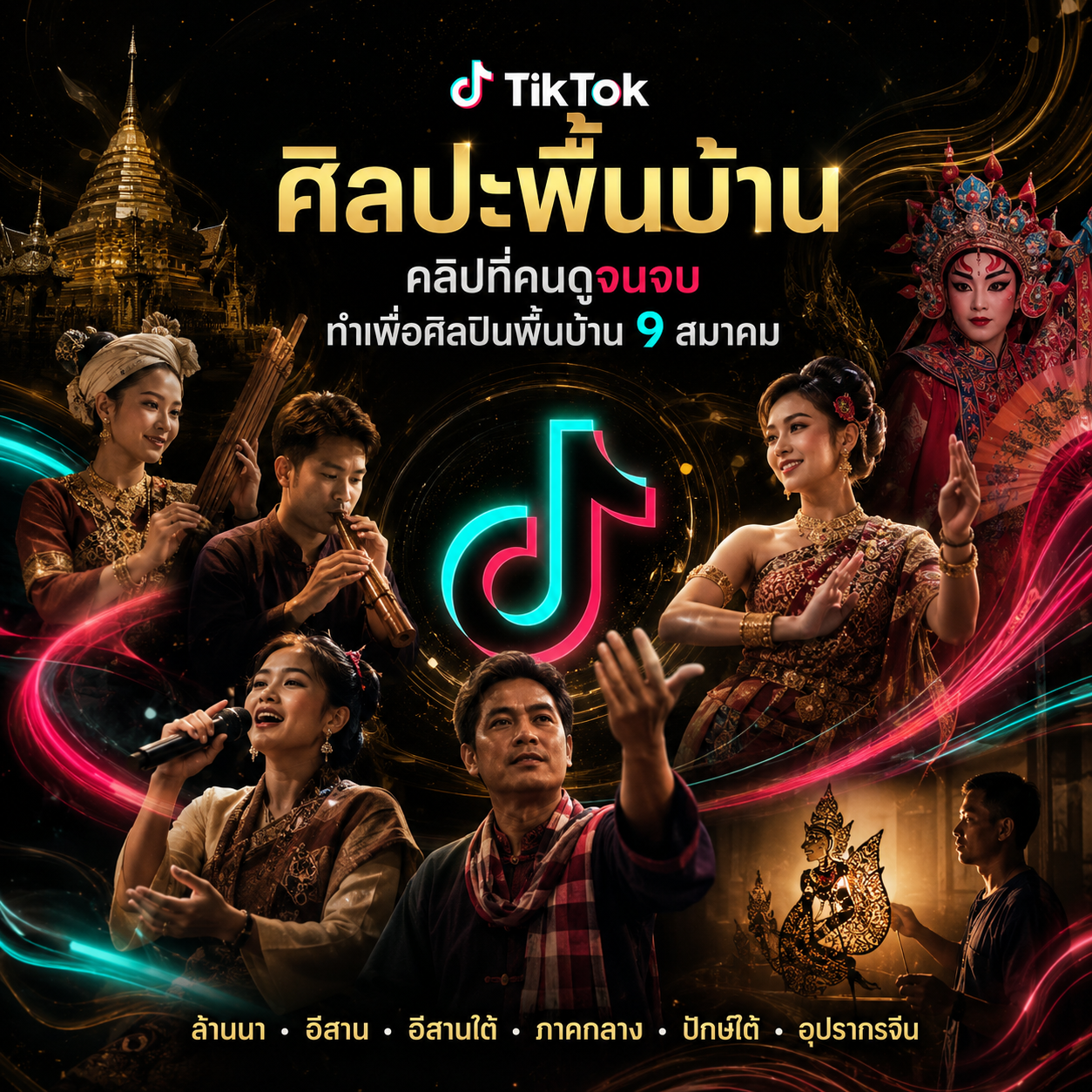 ลุย TikTok ศิลปินพื้นบ้าน